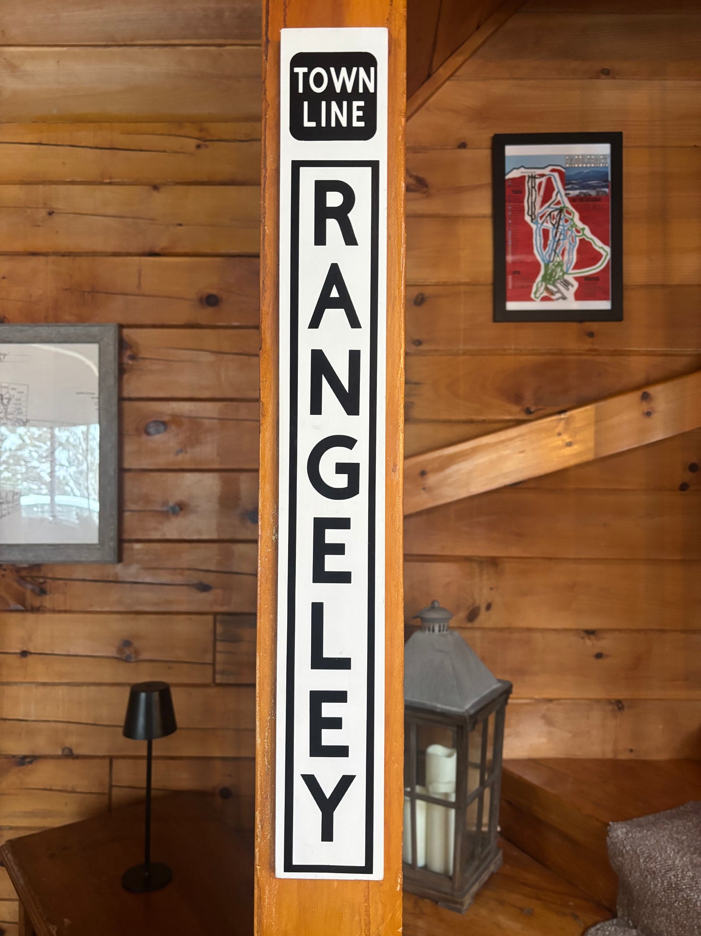 Maine Town Line Sign