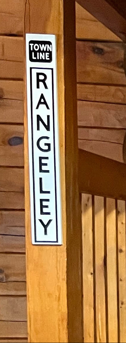 Maine Town Line Sign